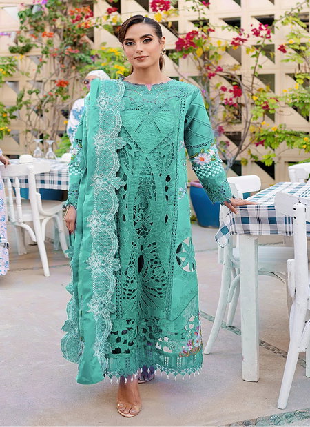 Alzohaib 1224 A  And B Cambric Cotton Pakistani Online Salwar Kameez Wholesale